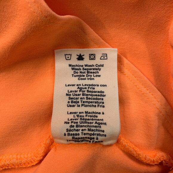 UGG Shorts Womens M Medium Neon Orange Rilynn Biker Organic Cotton Mid Rise - Picture 7 of 11